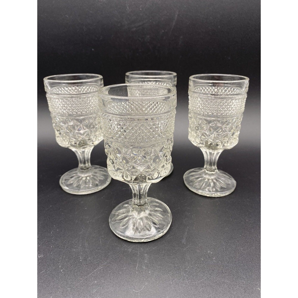 Wexford Clear by Anchor Hocking Wine/juice Glass 5 3/8" Set of 4